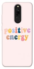 Чехол для Xiaomi Redmi 8 PandaPrint Positive energy надписи