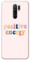 Чехол для Xiaomi Redmi 9 PandaPrint Positive energy надписи