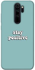 Чохол для Xiaomi Redmi Note 8 Pro PandaPrint Stay positive написи
