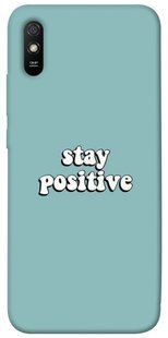 Чехол для Xiaomi Redmi 9A PandaPrint Stay positive надписи