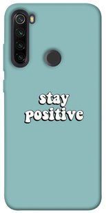 Чехол для Xiaomi Redmi Note 8T PandaPrint Stay positive надписи