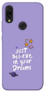 Чехол для Xiaomi Redmi 7 PandaPrint Just believe in your Dreams надписи
