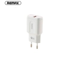 Адаптер мережевий REMAX RP-U16 Quick Charge | 1USB, QC3.0, 3A | white