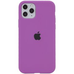 Чехол для Apple iPhone 11 Pro Max Silicone Full / закрытый низ / Фиолетовый / Grape