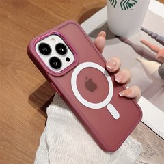 Чохол для iPhone 14 Pro Max Matte Colorful Case with MagSafe Red