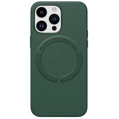 Чохол для iPhone 11 Pro Max New Leather Case With Magsafe Green
