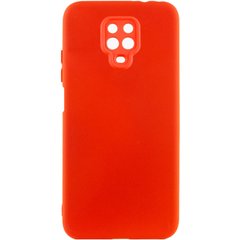 Чехол для Xiaomi Redmi Note 9s / 9 Pro Silicone  Full camera закрытый низ + защита камеры Красный