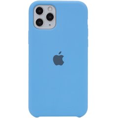 Чехол silicone case for iPhone 11 Pro (5.8") (Голубой / Cornflower)