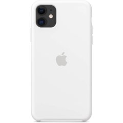 Чехол Silicone case Original 1:1 (AAA) для Apple iPhone 11 (6.1") (Белый / White)