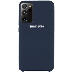 Чехол Silicone Cover (AAA) для Samsung Galaxy Note 20 Ultra (Синий / Midnight blue)