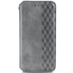 Шкіряний чохол книжка GETMAN Cubic (PU) для Samsung Galaxy S20 FE (Сірий)