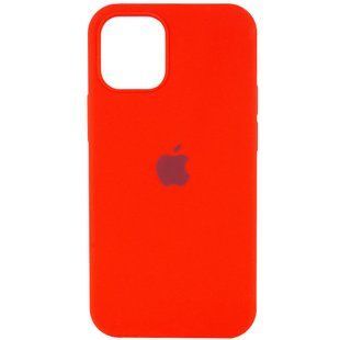 Чохол для iPhone 12 Pro Max Silicone Full / закритий низ / Червоний / Red