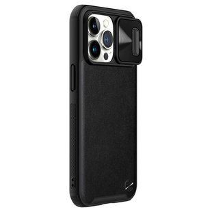 Шкіряна накладка Nillkin Camshield Leather (шторка на камеру) для Apple iPhone 13 Pro (6.1"") Чорний / Black