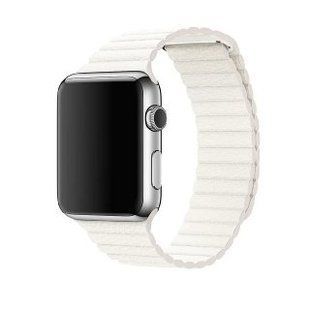 Кожаный ремешок Leather Loop Band для Apple Watch 42/44/45 mm White