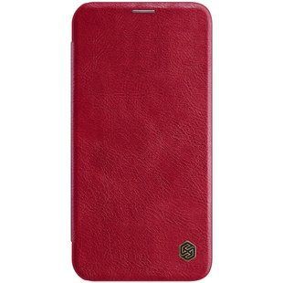 Кожаный чехол (книжка) Nillkin Qin Series для Apple iPhone 12 Pro / 12 (6.1"") Красный