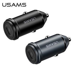 Адаптер автомобильный USAMS Fast Charging Car US-CC095 C14 |1Type-C, 18W PD3.0|	black