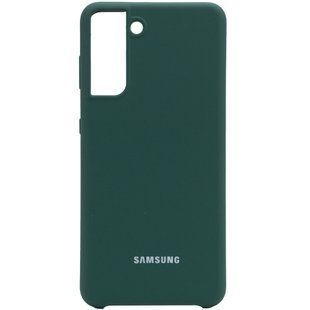 Чохол Silicone Cover (AA) для Samsung Galaxy S21 (Зелений / Pine green)