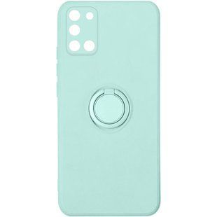 Чохол TPU Candy Ring Full Camera для Samsung Galaxy A31 (Бірюзовий / Ice Blue)