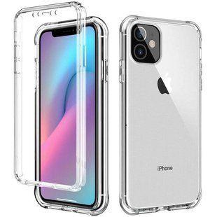 Чехол TPU+PC Full Body с защитой 360 для Apple iPhone 12 mini (5.4"), Прозрачный
