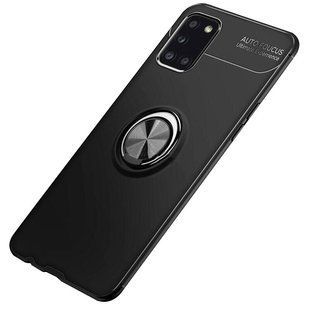 TPU чохол Deen ColorRing під магнітний тримач (opp) для Samsung Galaxy A31 (Чорний / Чорний)