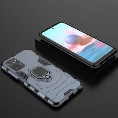 Ударостійкий чохол Transformer Ring for Magnet для Xiaomi Redmi Note 10 / Note 10s Сірий / Metal slate