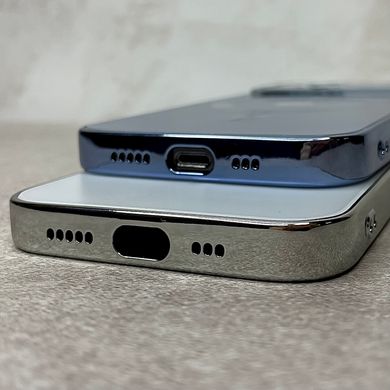 Чехол для iPhone 15 Plus Стеклянный матовый + стекло на камеру Camera Lens Glass matte case with Magsafe