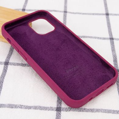 Чехол для Apple iPhone 16 Pro Silicone Case Full / закрытый низ Бордовый / Maroon