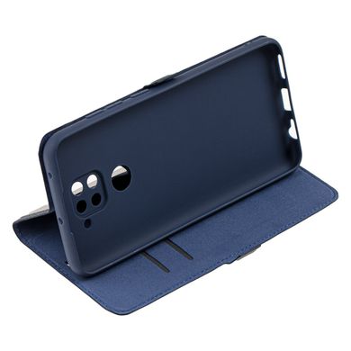 Чехол книжка для Xiaomi Redmi Note 9 Side Magnet синий