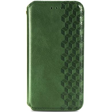 Кожаный чехол книжка GETMAN Cubic (PU) для ZTE Blade A7 Fingerprint (зеленый)