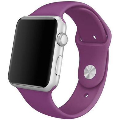 Силиконовый ремешок для Apple watch 38mm / 40mm (Фиолетовый / Grape)