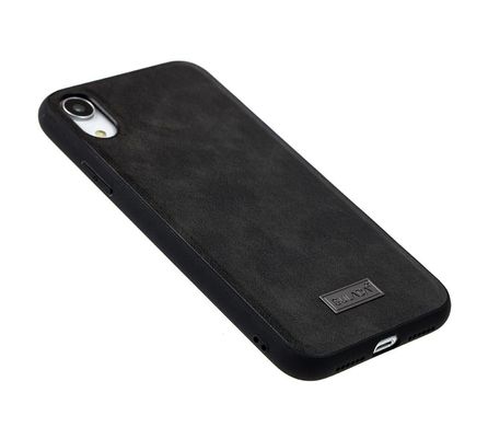 Чехол для iPhone Xr Sulada Leather черный
