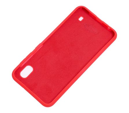 Чехол для Samsung Galaxy A10 (A105) Silicone Full красный  c закрытым низом и микрофиброю