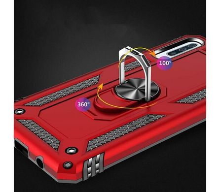 Ударопрочный чехол Serge Ring for Magnet для Samsung Galaxy A50 / A50s / A30s (Красный)Противоударный, бронированный