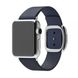 Ремешок для Apple Watch 42/44/45 mm Modern Buckle Leather Midnight Blue/Silver