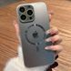 Чехол для iPhone 14 Pro AG Titanium case Magsafe Silver Grey