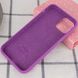 Чехол для Apple iPhone 11 Pro Max Silicone Full / закрытый низ / Фиолетовый / Grape