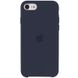 Чохол Silicone Case (AA) Для Apple iPhone SE (2020) (темний синій / Midnight Blue)