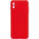 Силиконовый чехол Candy Full Camera для Apple iPhone X / XS (5.8"") Красный / Red