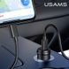 Адаптер автомобильный USAMS Fast Charging Car US-CC095 C14 |1Type-C, 18W PD3.0|	black
