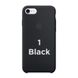 Чохол silicone case for iPhone 7/8 Black / Чорний