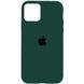 Чохол для Apple iPhone 13 Silicone Case Full / закритий низ Зелений / Forest green