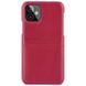 Кожаная накладка G-Case Cardcool Series для Apple iPhone 12 mini (5.4") (Красный)