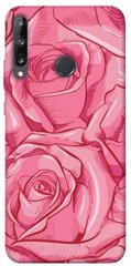 Чехол для Huawei P40 Lite E / Y7p (2020) PandaPrint Розы карандашом цветы