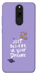 Чохол для Xiaomi Redmi 8 PandaPrint Just believe in your Dreams написи