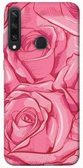 Чехол для Huawei Y6p PandaPrint Розы карандашом цветы