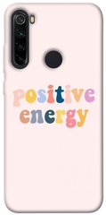 Чехол для Xiaomi Redmi Note 8 PandaPrint Positive energy надписи