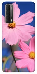 Чехол для Huawei P Smart (2021) PandaPrint Розовая ромашка цветы