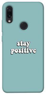 Чохол для Xiaomi Redmi Note 7 / Note 7 Pro / Note 7s PandaPrint Stay positive написи