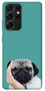 Чехол для Samsung Galaxy S21 Ultra PandaPrint Спящий мопс животные