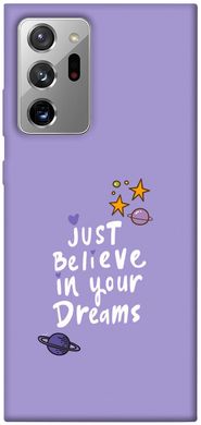 Чехол для Samsung Galaxy Note 20 Ultra PandaPrint Just believe in your Dreams надписи